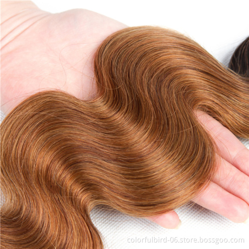 Ombre Brazilian Body Wave bundles 100% Human Hair 22 26 30inch 1B/30 Colored For Black Women Remy hair